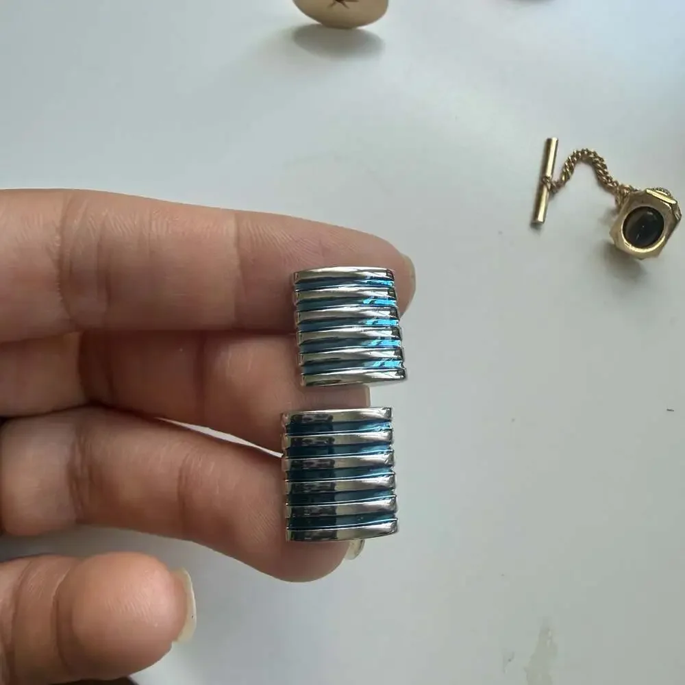 Vintage Assorted Men's Cufflinks and Tie Accessories Lot
